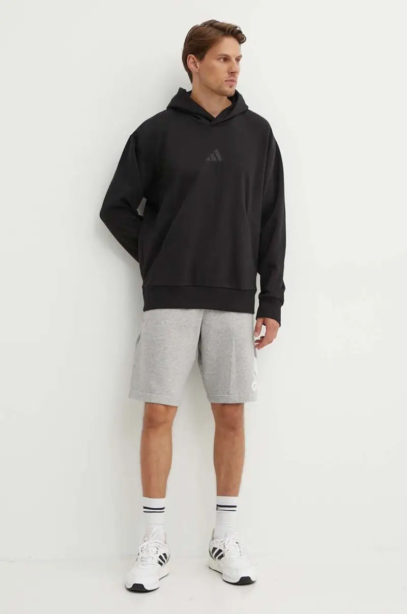 felpa All SZN uomo colore nero con cappuccio IX1253 miniatura 2