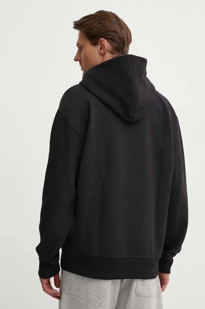 felpa All SZN uomo colore nero con cappuccio IX1253 miniatura 3