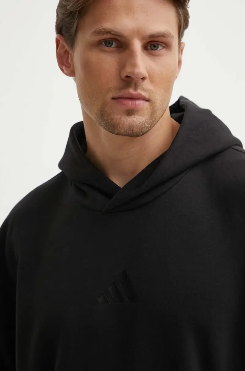 felpa All SZN uomo colore nero con cappuccio IX1253