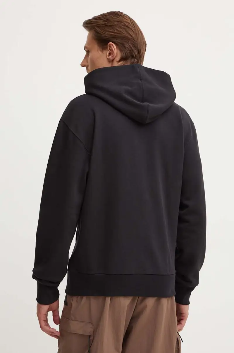 felpa All SZN uomo colore nero con cappuccio IX1266 miniatura 3