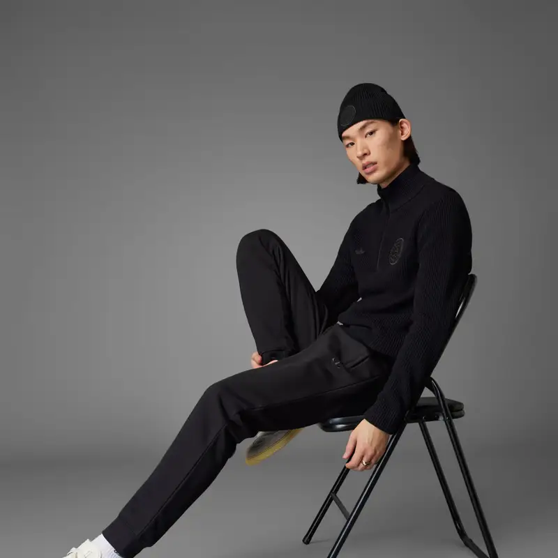 Felpa Anniversary Half-Zip Knit Germany Black miniatura 4