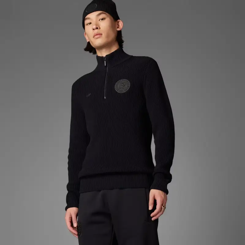 Felpa Anniversary Half-Zip Knit Germany Black
