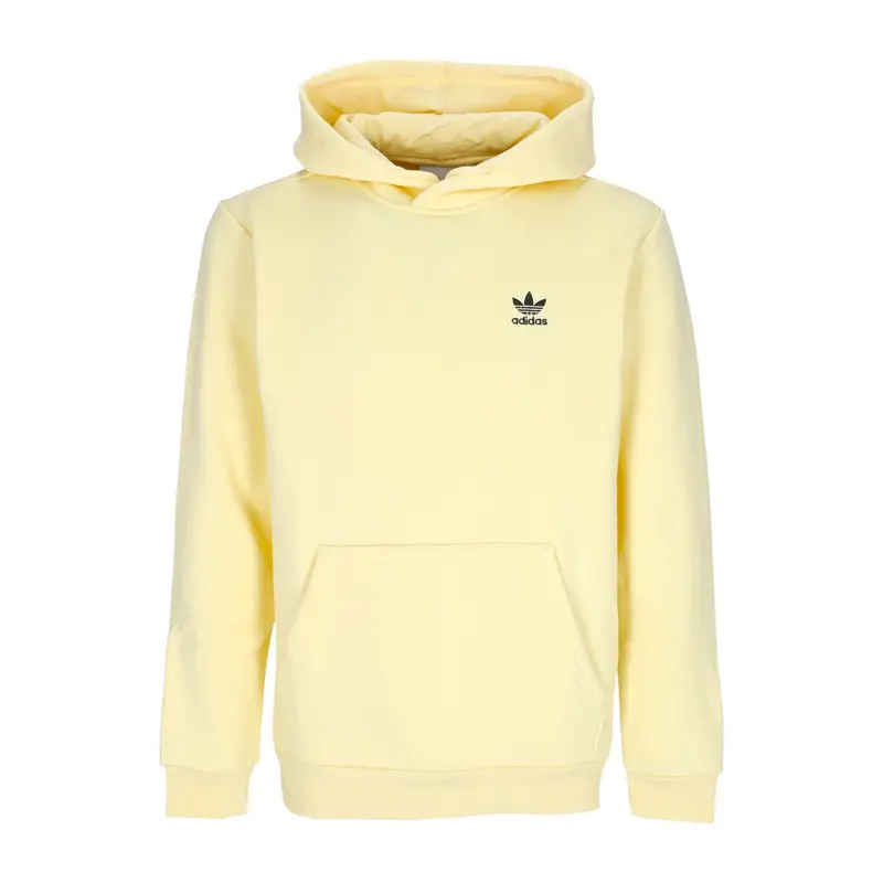 Felpa Cappuccio Uomo Trefoil Essentials Hoodie Almost Yellow