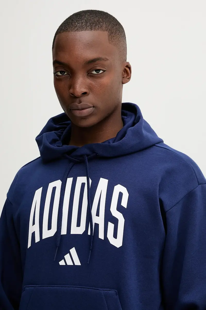 felpa Collegiate uomo colore blu navy con cappuccio KC3874 miniatura 4