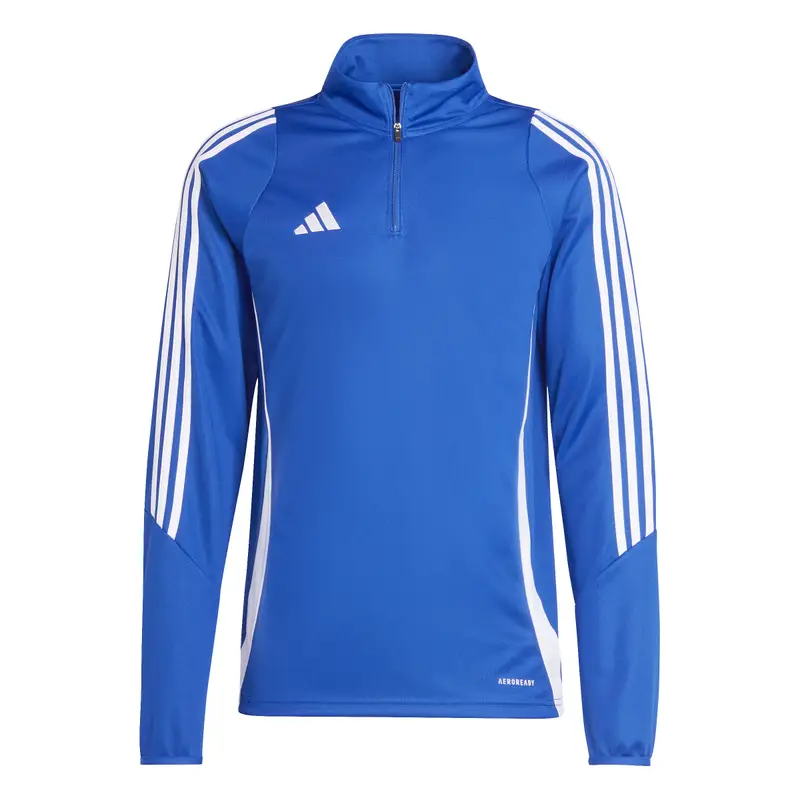 Felpa con 1/4 di cerniera adidas Tiro 24 Bleu
