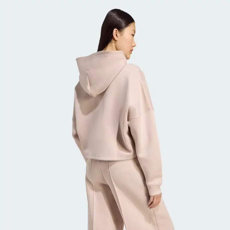 Felpa con cappuccio a 3 strisce Wonder Taupe miniatura 2