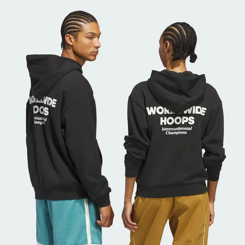 Felpa con cappuccio Adi Sport Design Athlete GFX Black miniatura 2