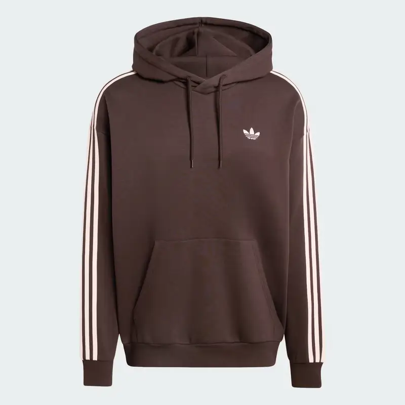 Felpa con cappuccio ADICOLOR CLASSICS a 3 strisce Aurora Coffee miniatura 4