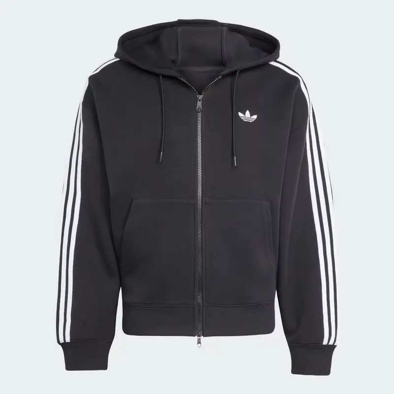 Felpa con cappuccio adidas adicolor Spacer Oversized Black miniatura 4