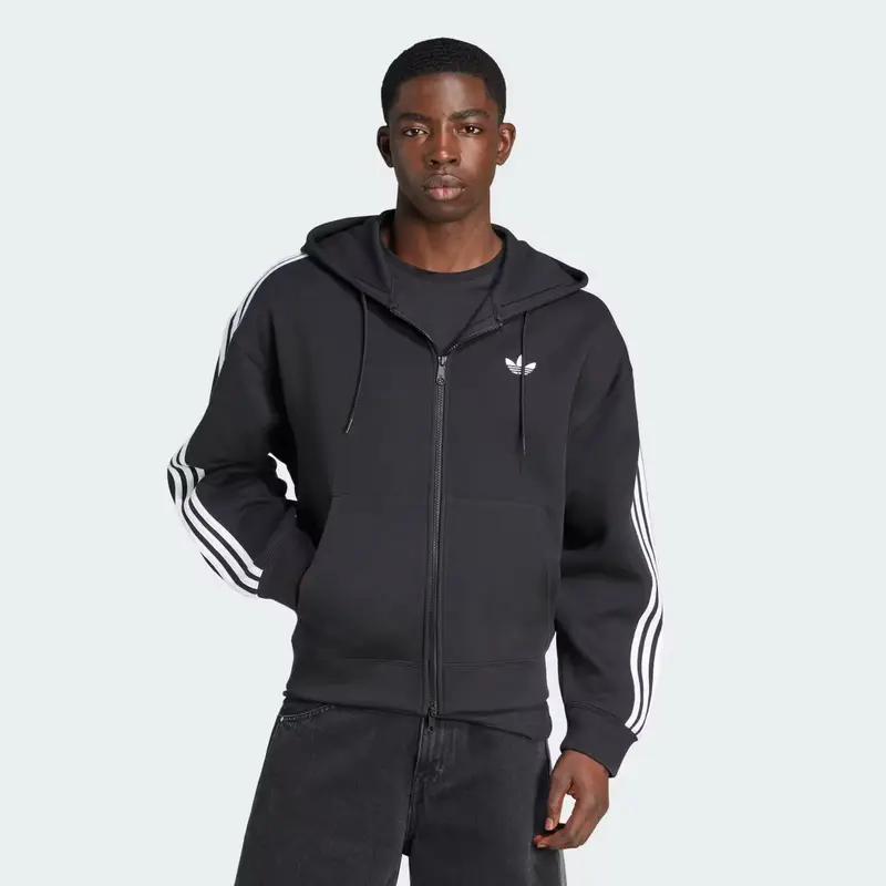 Felpa con cappuccio adidas adicolor Spacer Oversized Black