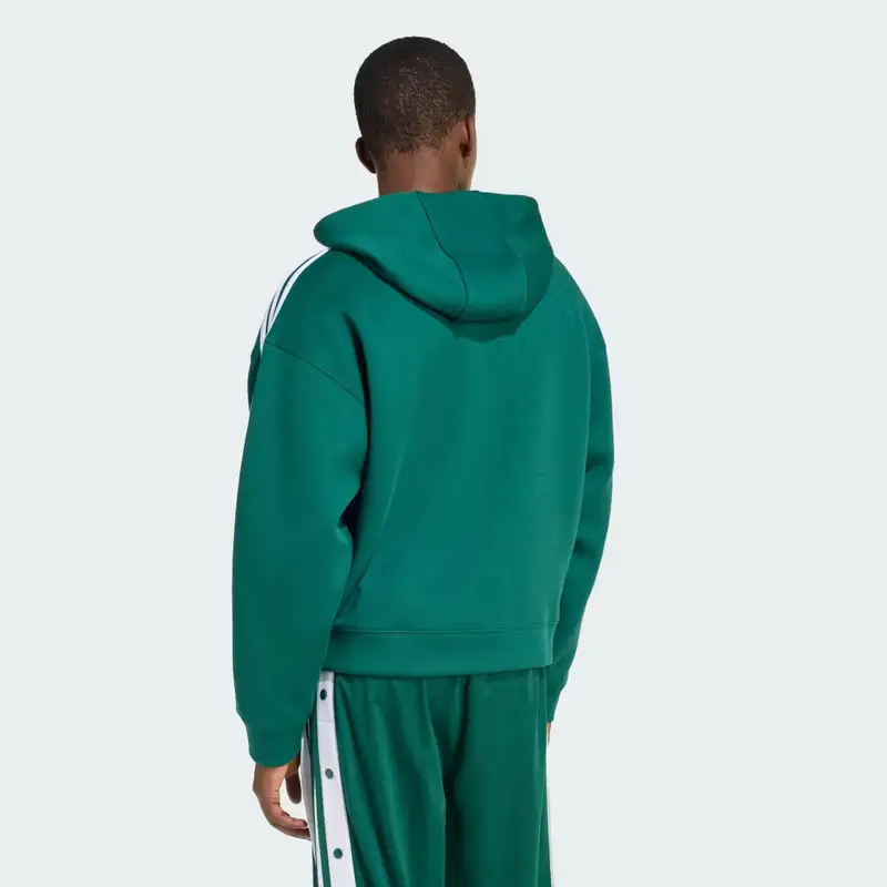 Felpa con cappuccio adidas adicolor Spacer Oversized Collegiate Green miniatura 2