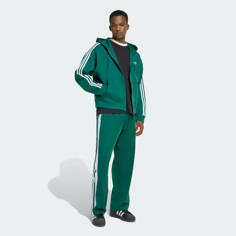 Felpa con cappuccio adidas adicolor Spacer Oversized Collegiate Green miniatura 3