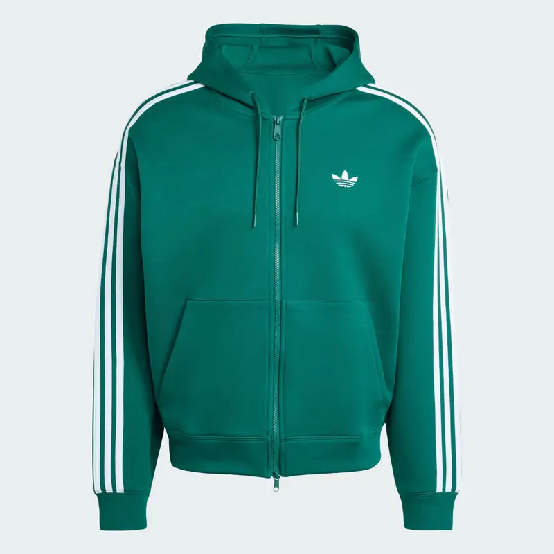Felpa con cappuccio adidas adicolor Spacer Oversized Collegiate Green miniatura 4