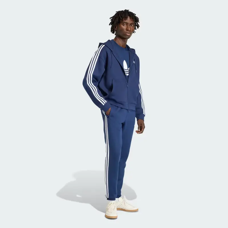 Felpa con cappuccio adidas adicolor Spacer Oversized Night Indigo miniatura 3