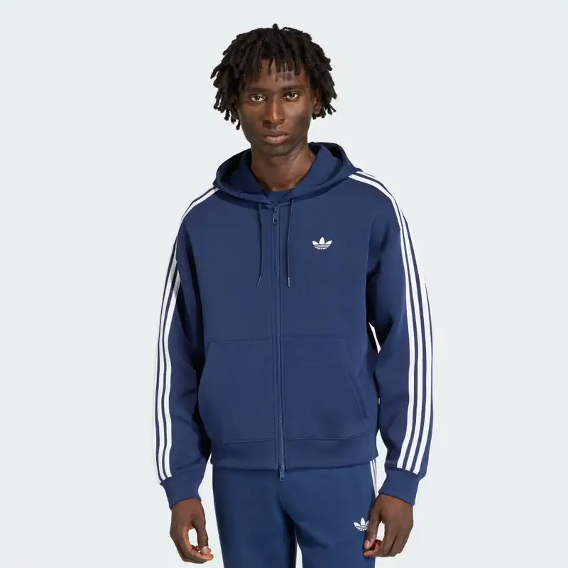 Felpa con cappuccio adidas adicolor Spacer Oversized Night Indigo