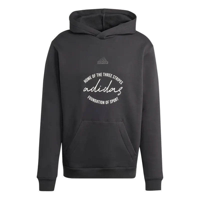 Felpa con cappuccio adidas Brand Love Fleece Noir