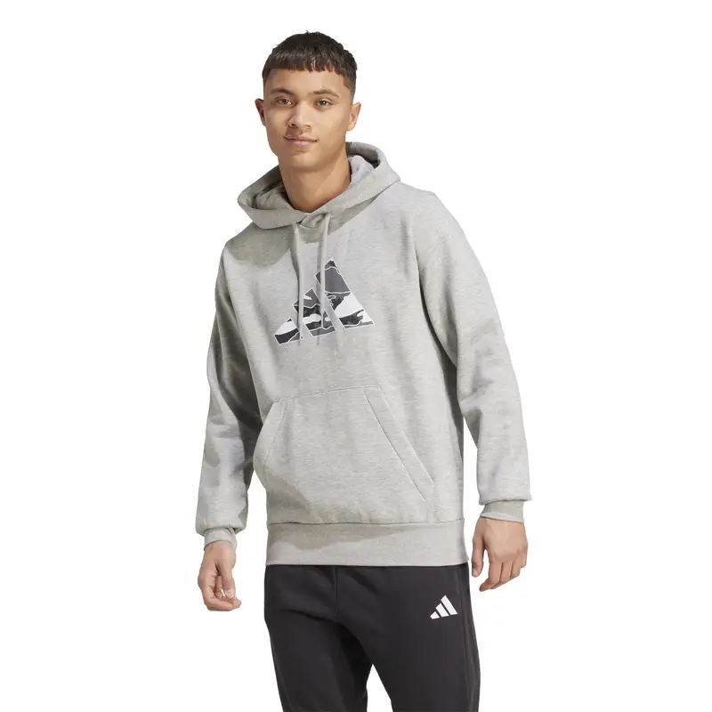 Felpa con cappuccio adidas Camo Graphic Gris