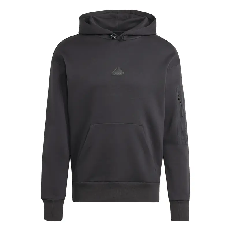 Felpa con cappuccio adidas City Escape Fleece Noir
