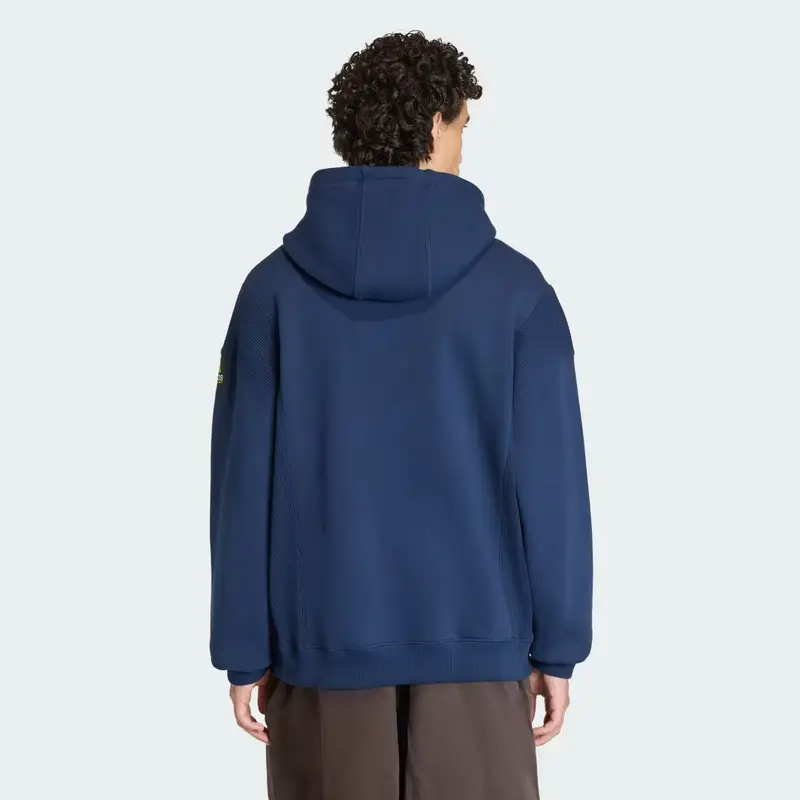 FELPA CON CAPPUCCIO ADIDAS EQUIPMENT A COSTE Night Indigo miniatura 2