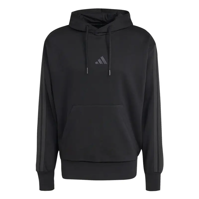 Felpa con cappuccio adidas Essentials 3-Stripes Fleece