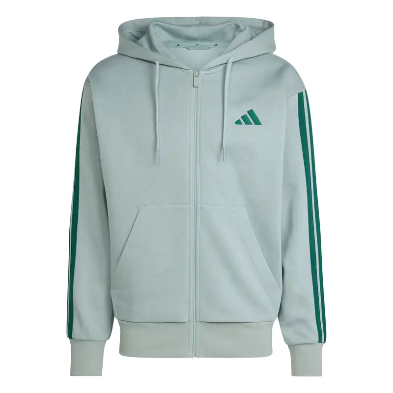 Felpa con cappuccio adidas Essentials 3-Stripes Vert