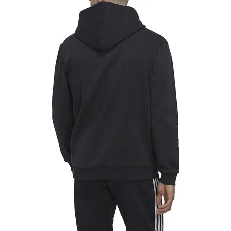 Felpa con cappuccio adidas Essentials con stampa mimetica French Terry Nera Uomo Streetwear HL6933 S miniatura 4