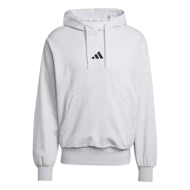 Felpa con cappuccio adidas Essentials Feelcozy Fleece Gris