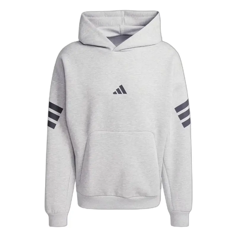 Felpa con cappuccio adidas Future Icons 3-Stripes Gris