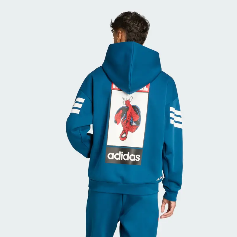 Felpa con cappuccio adidas Marvel Spider-man Blue Night miniatura 2