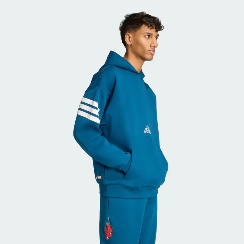 Felpa con cappuccio adidas Marvel Spider-man Blue Night miniatura 3