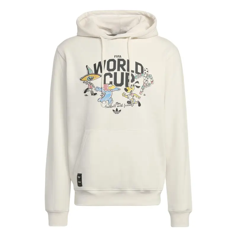 Felpa con cappuccio adidas Mascotte Coupe du Monde de la FIFA 2026 Blanc