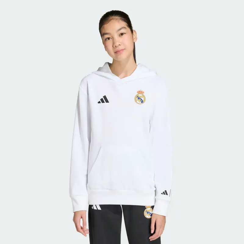 Felpa con cappuccio adidas Real Madrid Avengers bambini e bambine White miniatura 3