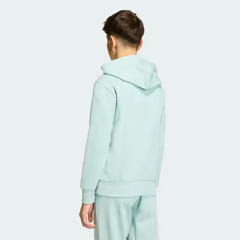 Felpa con cappuccio adidas Slogan Fleece Tactile Green miniatura 2