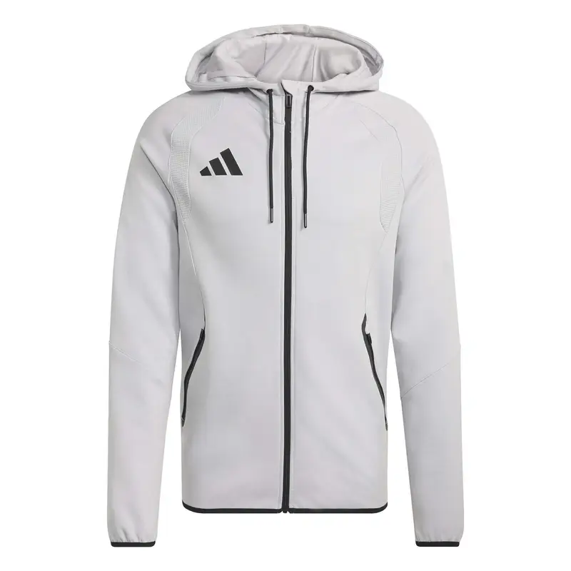 Felpa con cappuccio adidas Tiro Travel Gris
