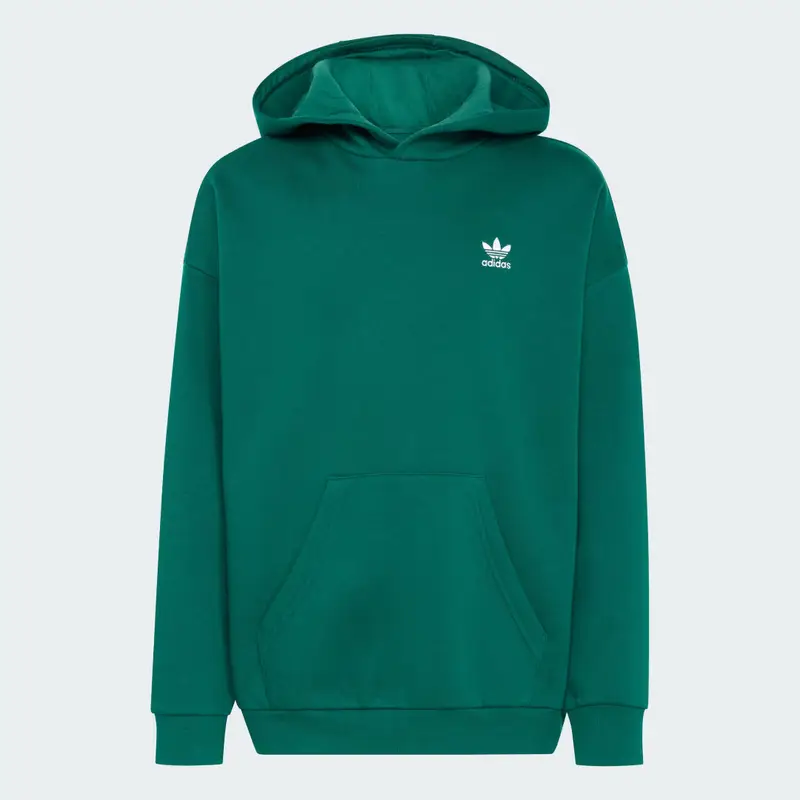 Felpa con cappuccio ampia in tessuto felpato per bambini e bambine Collegiate Green miniatura 4