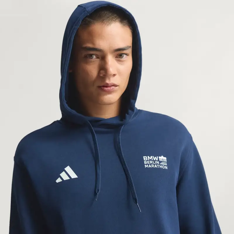 Felpa con cappuccio BMW Berlin-Marathon 2025 City Collegiate Navy miniatura 3
