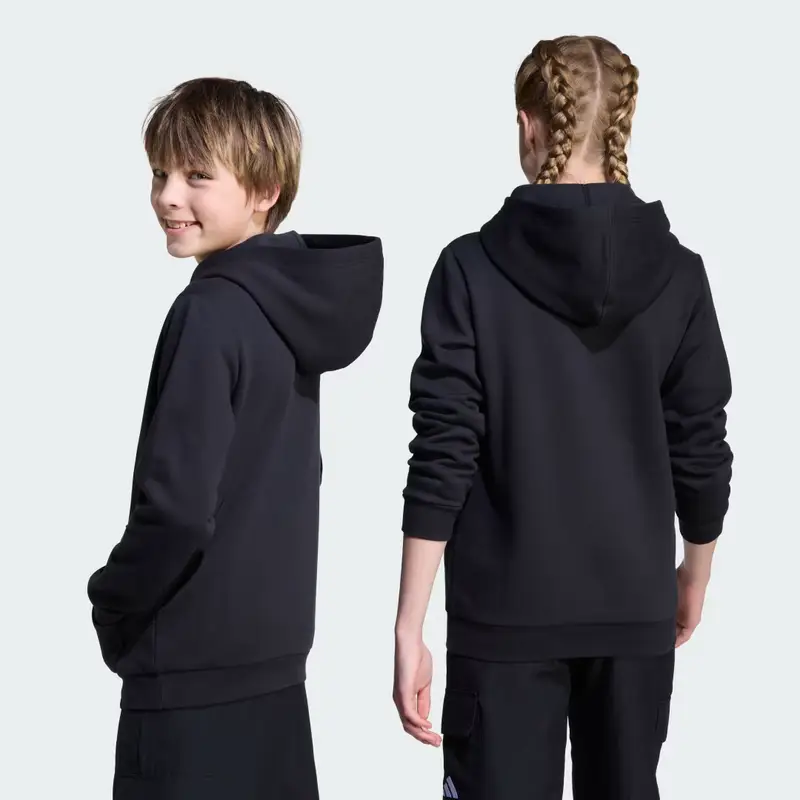 Felpa con cappuccio con grafica mimetica Kids Black miniatura 2