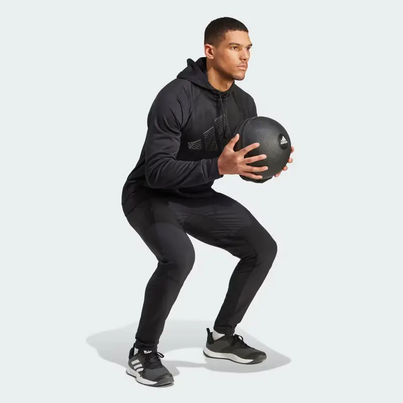 Felpa con cappuccio da allenamento Game and Go Big Logo Black miniatura 3