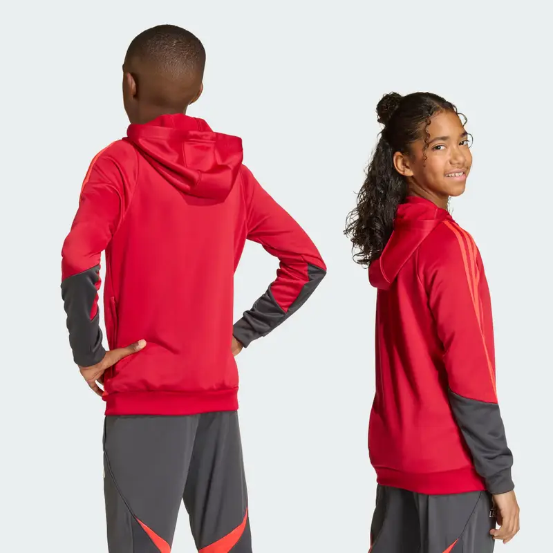 Felpa con cappuccio da allenamento Liverpool FC Tiro 25 Competition junior Strawberry Red miniatura 2