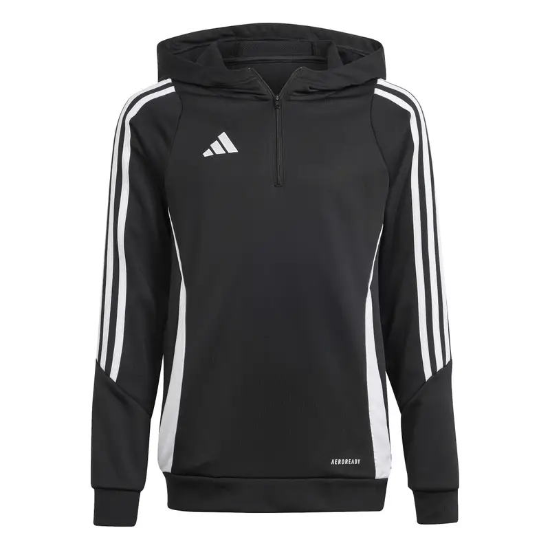 Felpa con cappuccio da allenamento per bambini adidas Tiro 24 Noir