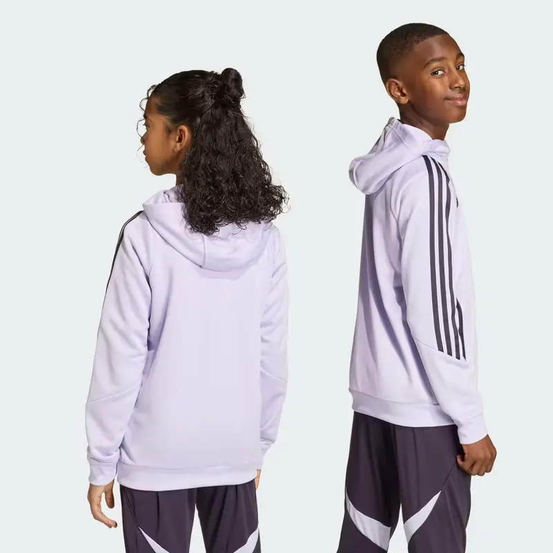 Felpa con cappuccio da allenamento Tiro 25 Competition Junior Manchester United FC Purple Tint miniatura 2