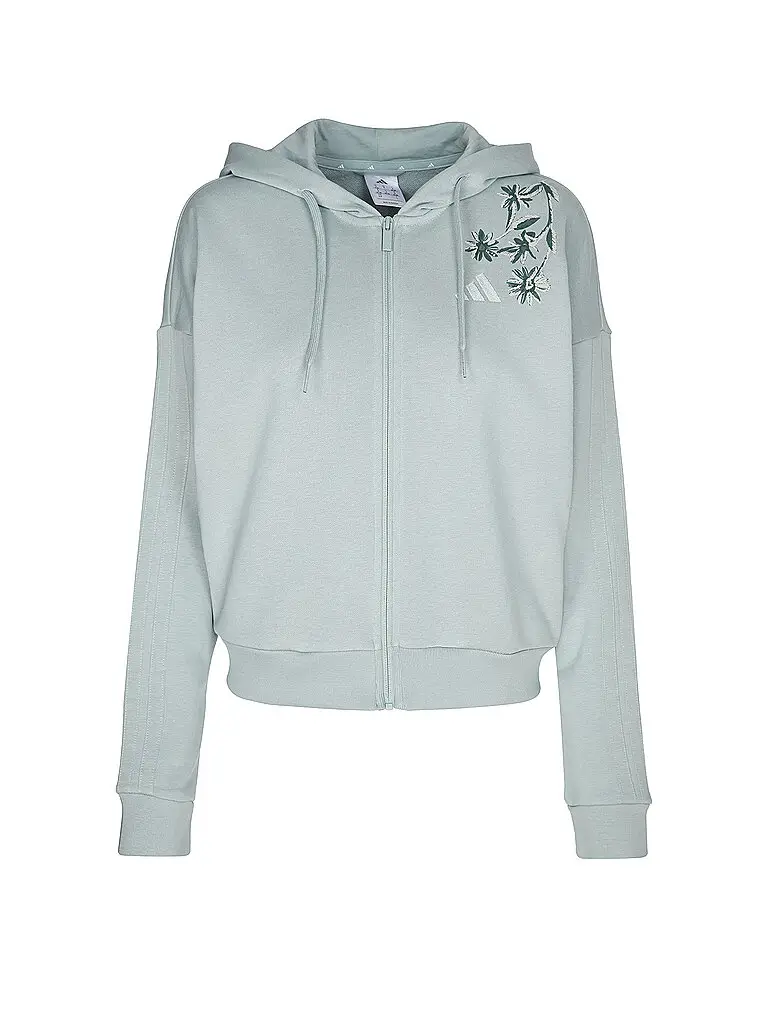 Felpa con cappuccio da donna 3S FT FZ HD menta | XS