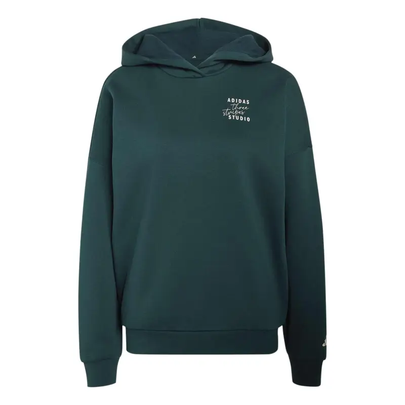 Felpa con cappuccio da donna adidas 3-Stripes Studio Vert
