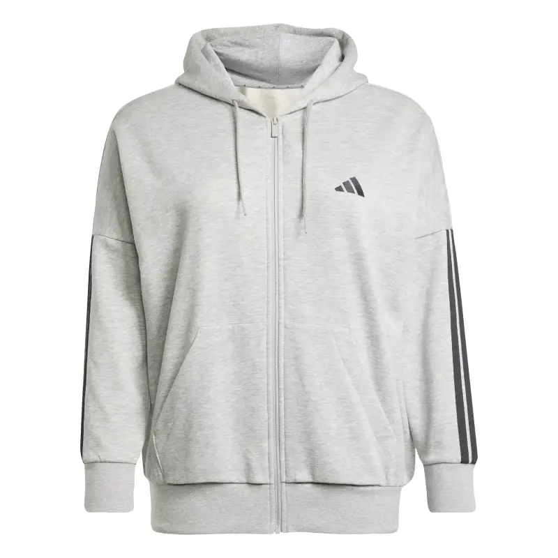 Felpa con cappuccio da donna adidas Essentials 3 Stripes
