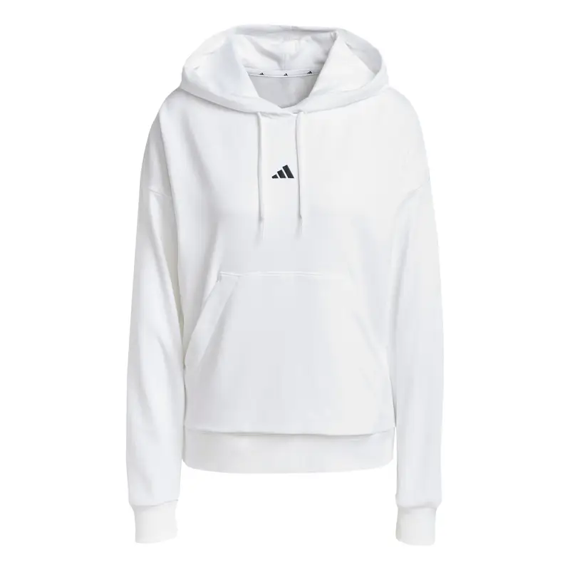 Felpa con cappuccio da donna adidas Essentials Blanc