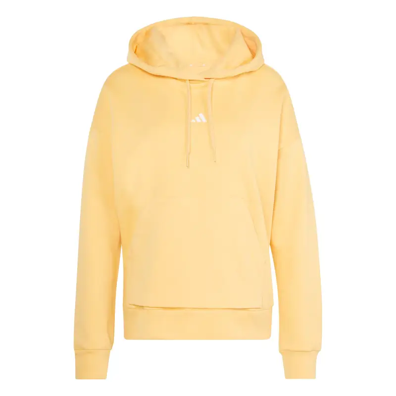Felpa con cappuccio da donna adidas Essentials Small Logo Feel Cozy Orange
