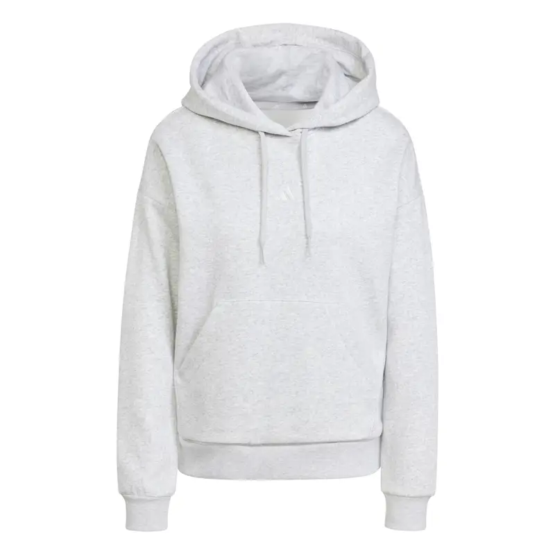 Felpa con cappuccio da donna adidas Essentials Small Logo Feelcozy Gris