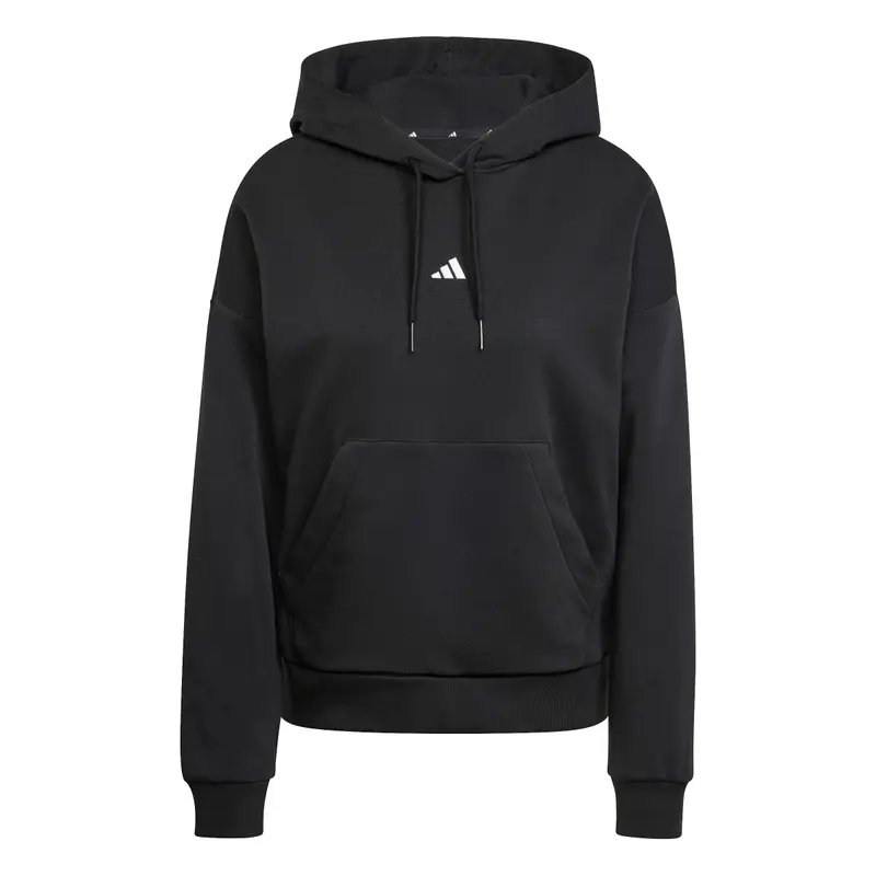 Felpa con cappuccio da donna adidas Essentials Small Logo Feelcozy Noir