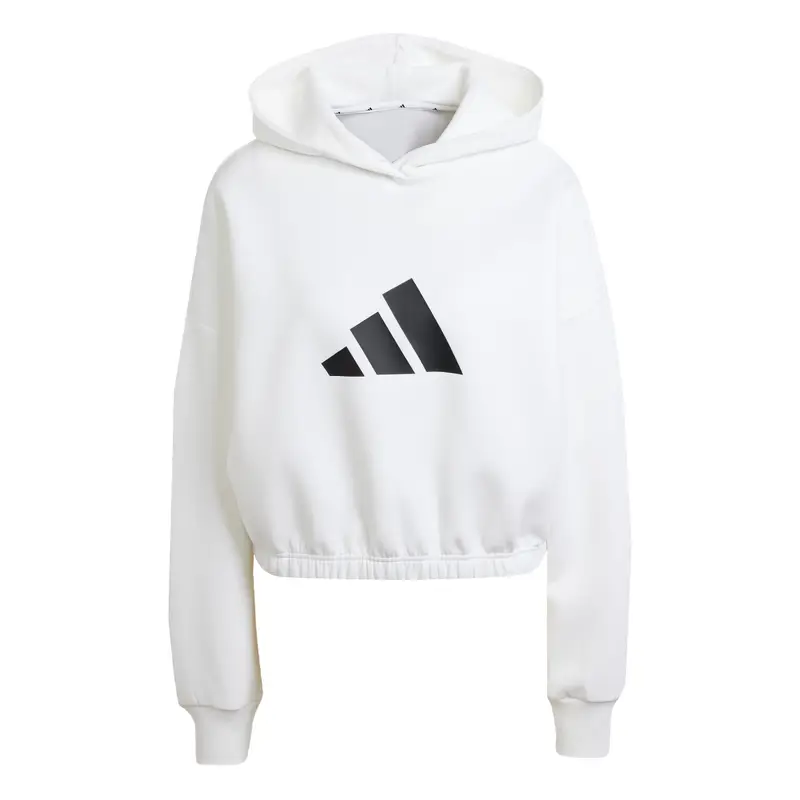 Felpa con cappuccio da donna adidas Future Icons 3-Stripes Blanc