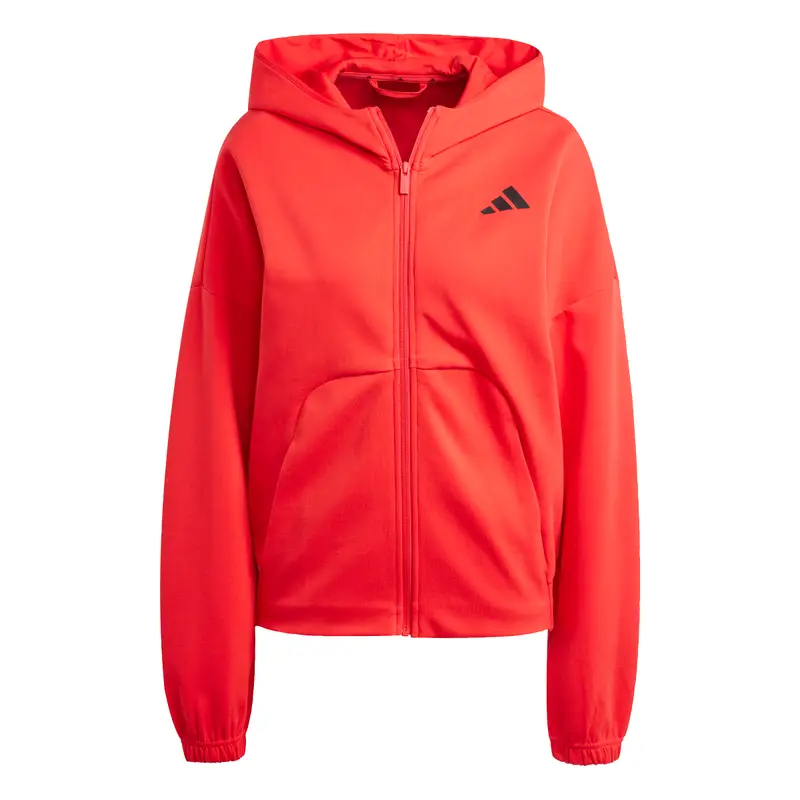 Felpa con cappuccio da donna adidas Future Icons Small Logo Rouge